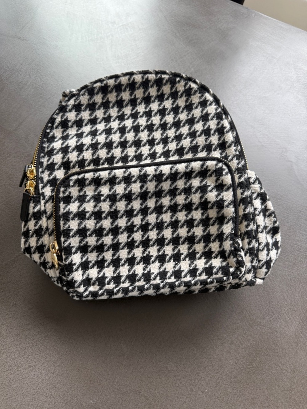 Stoney Clover Lane Black & White Houndstooth Women's Backpack